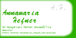 annamaria hefner business card